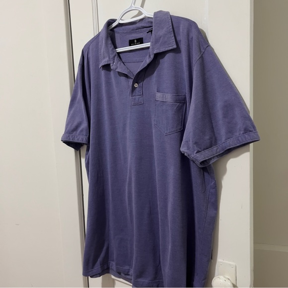 Bill Blass Purple Short Sleeve Polo Shirt - Picture 4 of 5